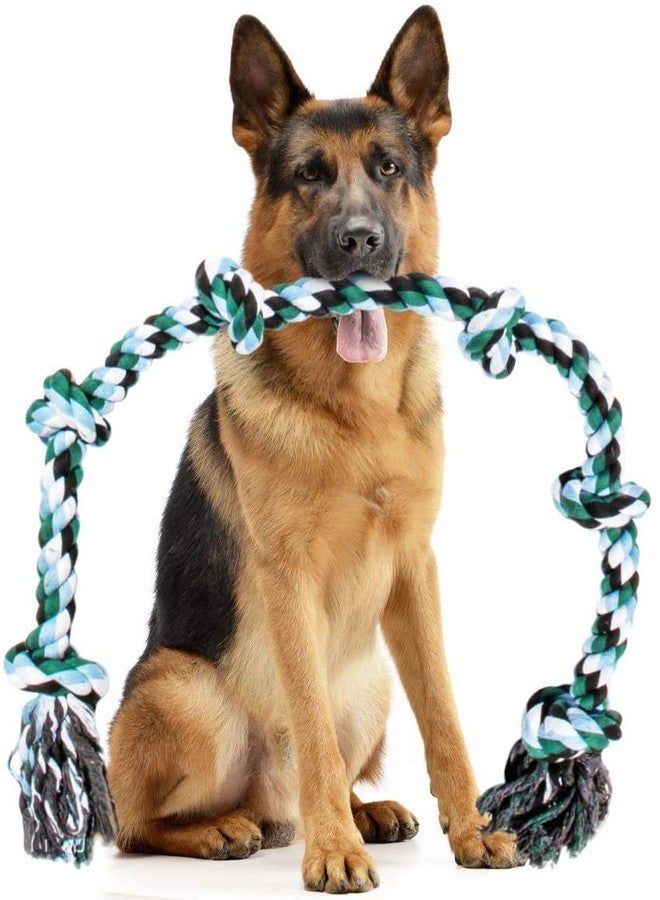 Pet Guard Large Dog Rope Toys for Aggressive Chewers Dog Rope Pet Tug Toy Cotton Rope Dog Chew Toys for Large Dogs Tug of War Toy Strong Chewing Teething Training Interactive Dog Rope Toy - Image 1